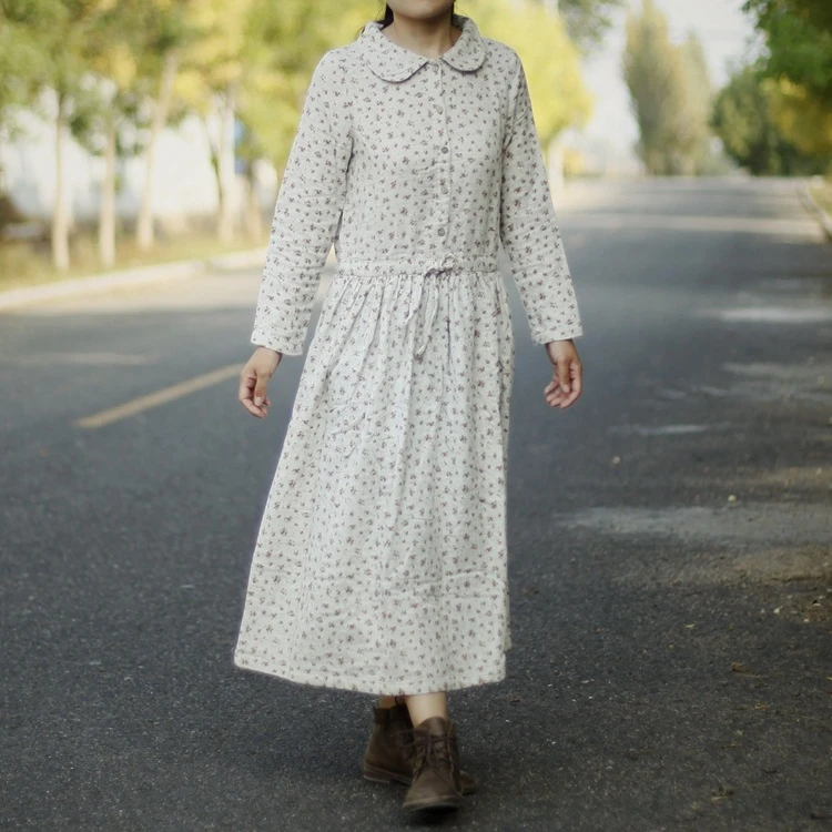 Johnature Women Floral Dress Bandage 2019 Autumn New Vintage Cotton Casual Mori Girl Clothing Long Sleeve Cute Shirt Dresses
Johnature Women Floral Dress Bandage 2019 Autumn New Vintage Cotton Casual Mori Girl Clothing Long Sleeve Cute Shirt Dresses