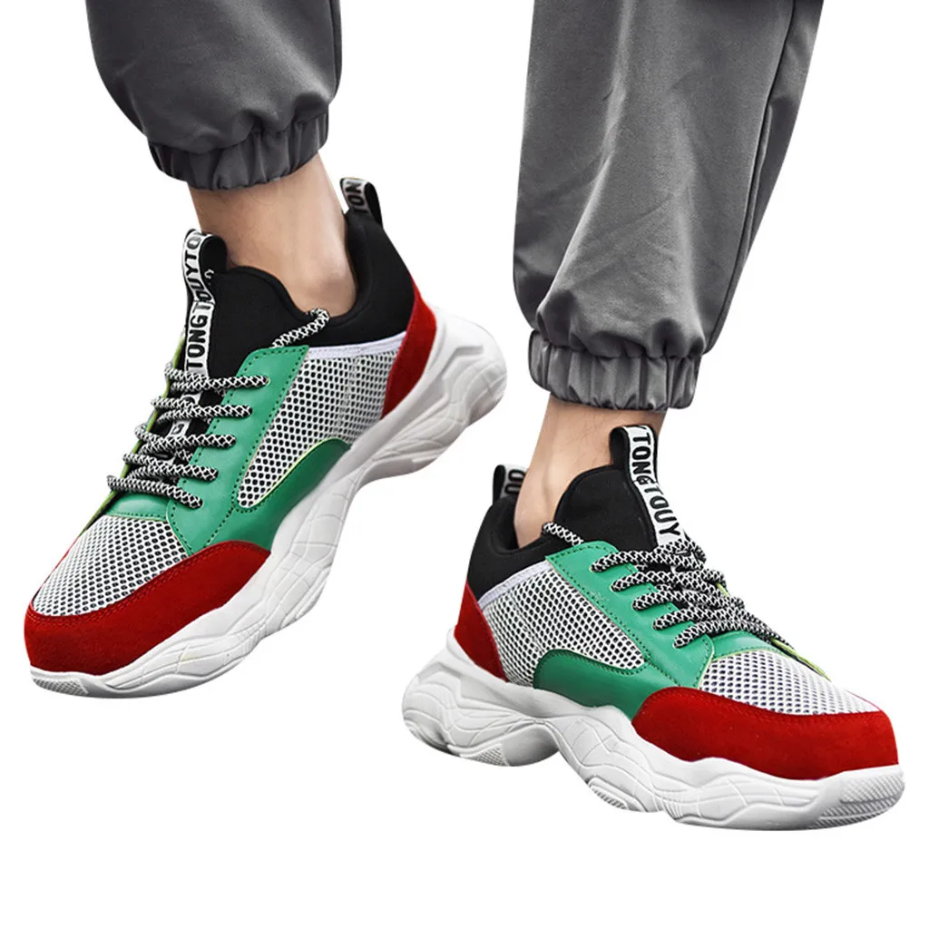 Casual Shoes Men Breathable Sneakers high quality adults Masculino New Trend Fashion Cheap Lace Up Color matching Zapatilla#N3
Casual Shoes Men Breathable Sneakers high quality adults Masculino New Trend Fashion Cheap Lace Up Color matching Zapatilla#N3