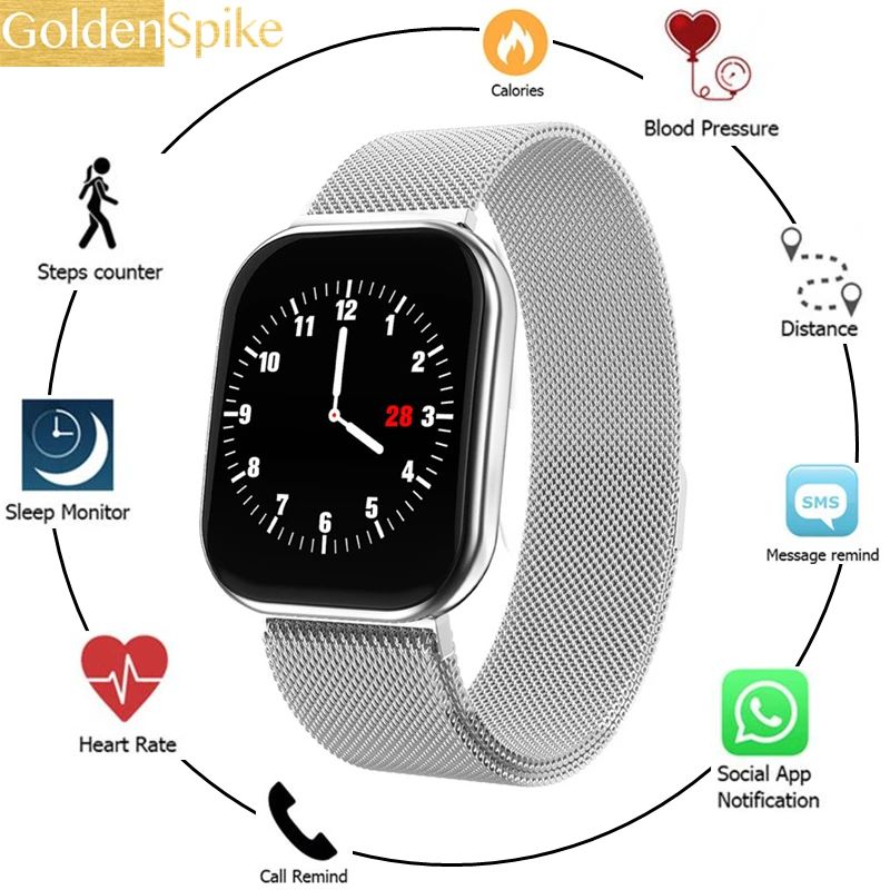 GS12 PK D13 B57 P70 Smart Watch IP68 Waterproof Alloy Case Strap Heart Rate Blood Pressure Monitor 50 Days Standby For Women Men
GS12 PK D13 B57 P70 Smart Watch IP68 Waterproof Alloy Case Strap Heart Rate Blood Pressure Monitor 50 Days Standby For Women Men