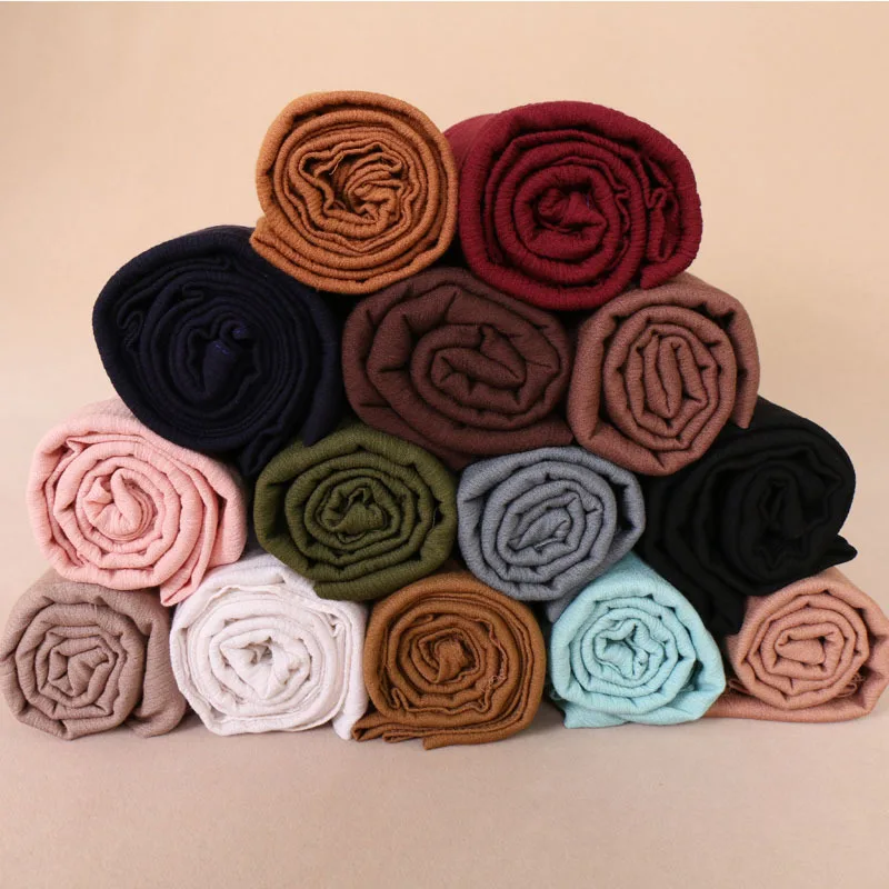 2018 Autumn Winter Plain Wrinkle Pure Rayon Scarf Women High Quality Thick Ripple Pashmina Stole Wrap Neck Snood Muslim Hijab
2018 Autumn Winter Plain Wrinkle Pure Rayon Scarf Women High Quality Thick Ripple Pashmina Stole Wrap Neck Snood Muslim Hijab