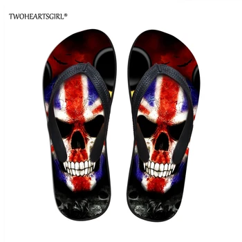 Twoheartsgirl Classic Punk Skull Women's Flip Flops Retro Female Ladies Beach Slippers Custom Femme Rubber Flipflops
Twoheartsgirl Classic Punk Skull Women's Flip Flops Retro Female Ladies Beach Slippers Custom Femme Rubber Flipflops