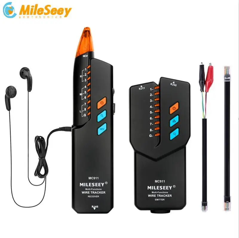 Mileseey Network Cable Tracker Tester MC911 Telephone Wire Tracker Anti-interference Toner Ethernet LAN Trace network cable
Mileseey Network Cable Tracker Tester MC911 Telephone Wire Tracker Anti-interference Toner Ethernet LAN Trace network cable