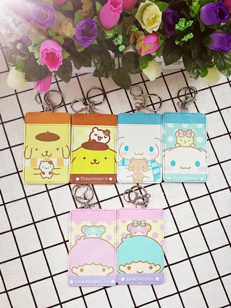 Pom Purin Cinnamoroll Fashion Anime PU Key Chain Card Keychain Keyring Coin Key Cards Holder Pendant Unisex Birthday Gifts NEW
Pom Purin Cinnamoroll Fashion Anime PU Key Chain Card Keychain Keyring Coin Key Cards Holder Pendant Unisex Birthday Gifts NEW