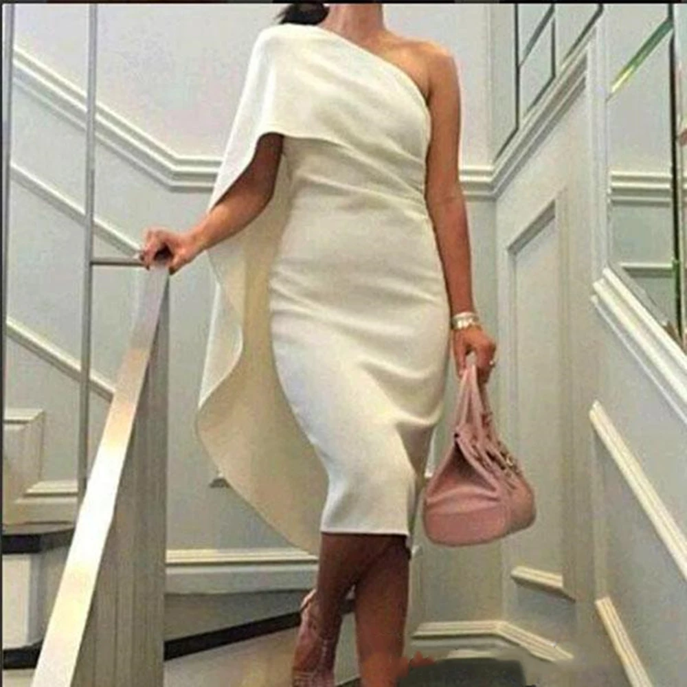 2019 Fashion Cocktail Dress Evening Party Dresses Sheath Column Fitted One Shoulder Under Knee Length Club Gowns
2019 Fashion Cocktail Dress Evening Party Dresses Sheath Column Fitted One Shoulder Under Knee Length Club Gowns