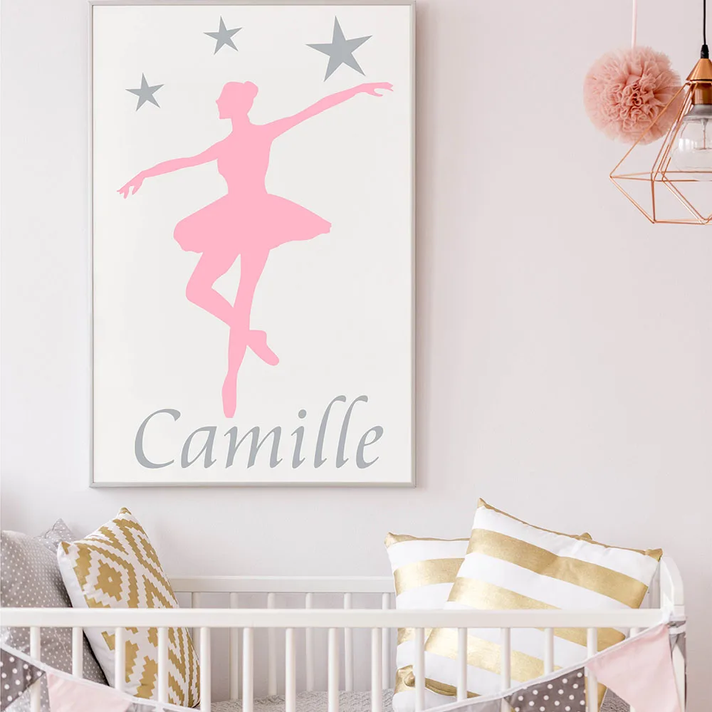 Personalised Ballerina With Name Wall Sticker Ballerina Dancer Wall Decal for Girls Room Ballerina and Stars Wall Decor 849C
Personalised Ballerina With Name Wall Sticker Ballerina Dancer Wall Decal for Girls Room Ballerina and Stars Wall Decor 849C