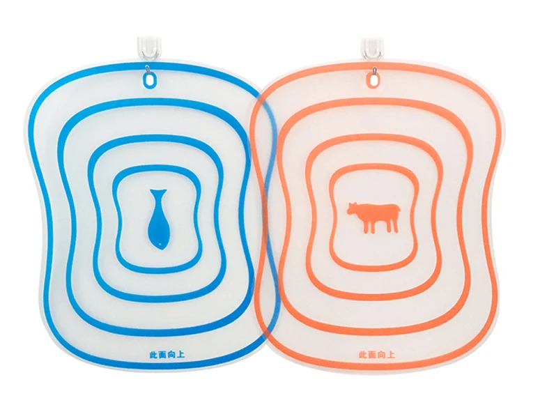 Description Picture 6 of item1PC Kitchen Transparent Cutting Board Vegetable Chopping Board Frosted Plastic Chopping Board Multifunctional Table Board