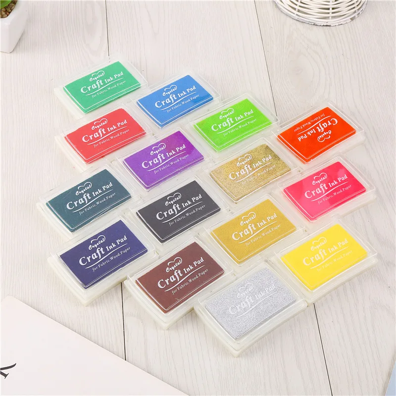 15 Colors/lot DIY Craft Ink Pad Stamps Partner DIY Colors Finger Ink Pad for kids (15pcs/pack) and Scrapbooking Decoration
15 Colors/lot DIY Craft Ink Pad Stamps Partner DIY Colors Finger Ink Pad for kids (15pcs/pack) and Scrapbooking Decoration