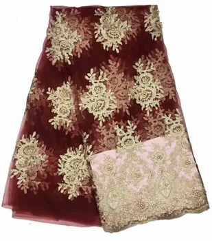 wine gold Beads Lace Fabric 2019 High Quality Mesh Embroidery Applique 3D Flower Tulle Nigerian Lace Fabrics For Bridal FFY6-13
wine gold Beads Lace Fabric 2019 High Quality Mesh Embroidery Applique 3D Flower Tulle Nigerian Lace Fabrics For Bridal FFY6-13