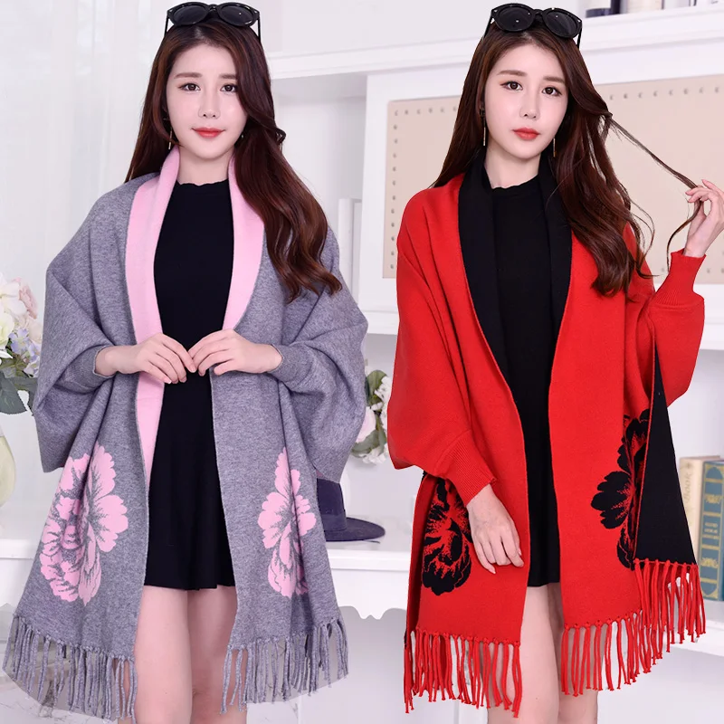 Wearable Sleeve Shawls and Wraps for Ladies 2019 Winter Warm Scarf Women Shawls Cape Soft Thick Pashmina Reversible Poncho Stole
Wearable Sleeve Shawls and Wraps for Ladies 2019 Winter Warm Scarf Women Shawls Cape Soft Thick Pashmina Reversible Poncho Stole