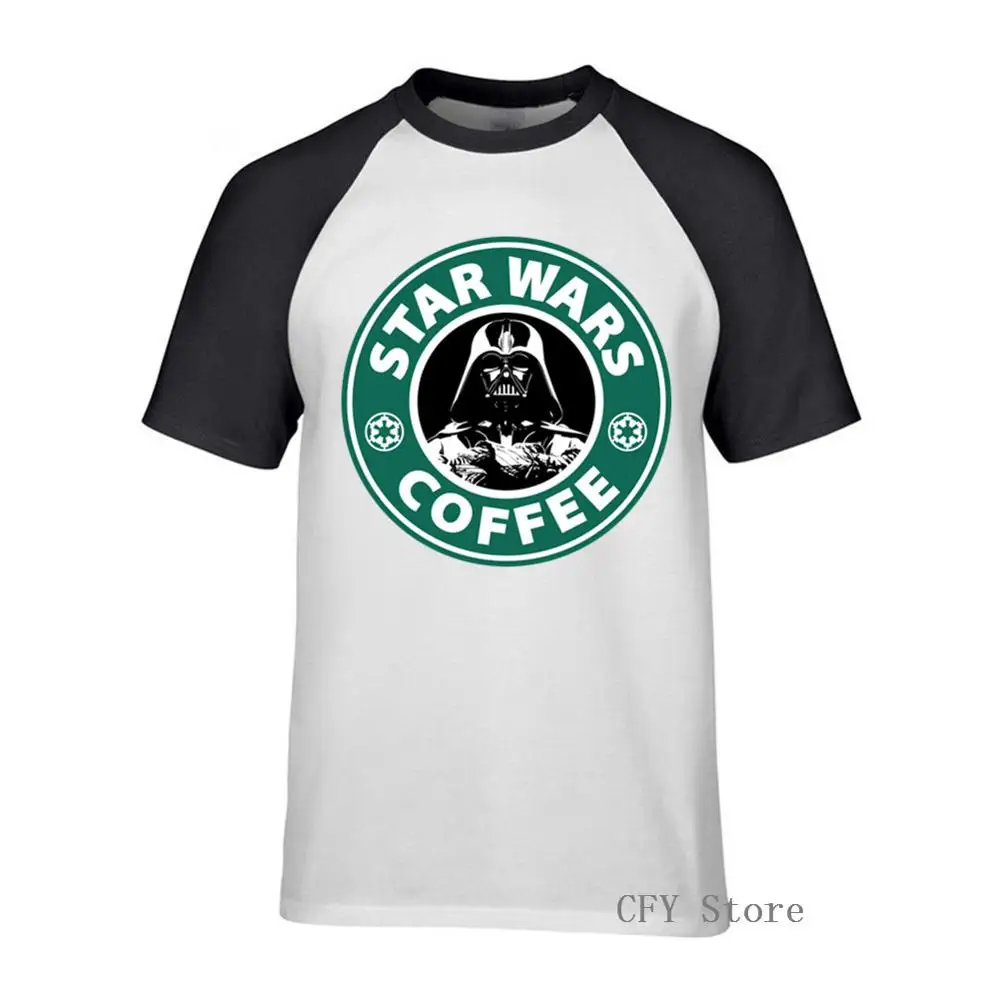 Star Dark Bucks Wars coffee t-shirt men 2019 summer hot sale t shirt brand clothing harajuku tee hipster tops | Мужская одежда