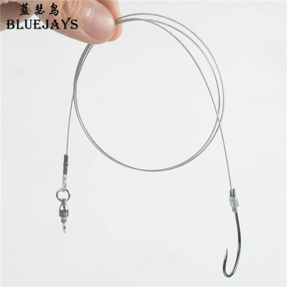 LOTITONG 1set 70cm Fishing Hook with Steel wire fishing line High carbon steel 22-28# Barbed Hooks Pesca Tackle Accessories
LOTITONG 1set 70cm Fishing Hook with Steel wire fishing line High carbon steel 22-28# Barbed Hooks Pesca Tackle Accessories