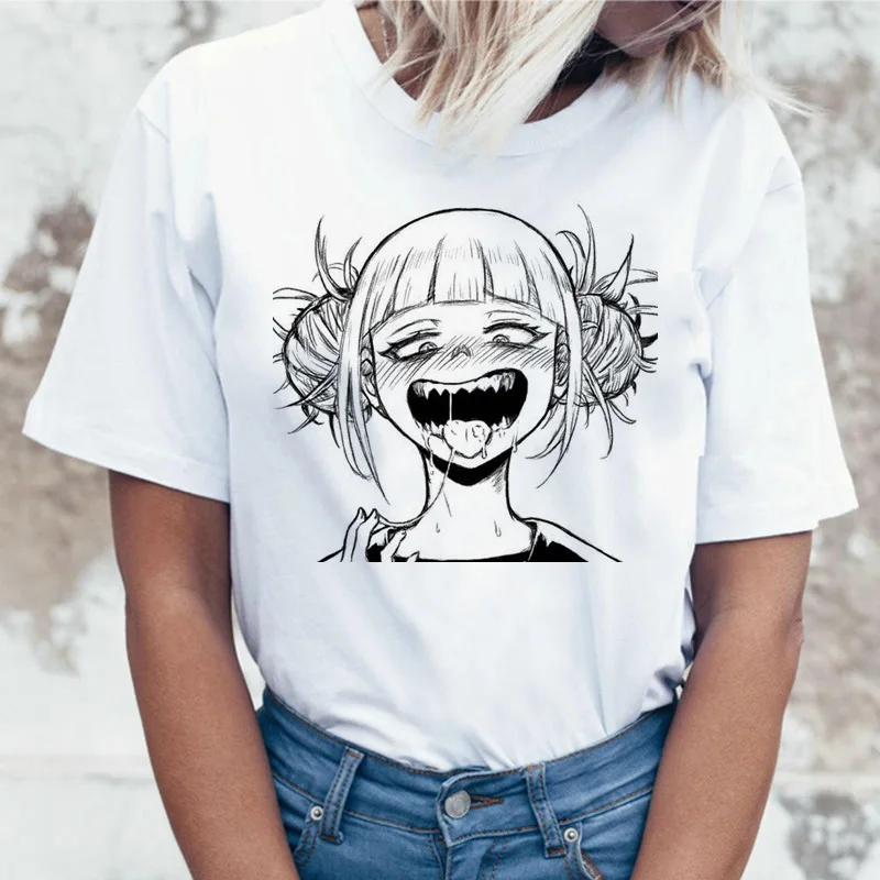 Ahegao Print T Shirt women Himiko Toga female t-shirt senpai boku no hero academia tee shirt tshirt harajuku Cartoon waifu 90s
Ahegao Print T Shirt women Himiko Toga female t-shirt senpai boku no hero academia tee shirt tshirt harajuku Cartoon waifu 90s