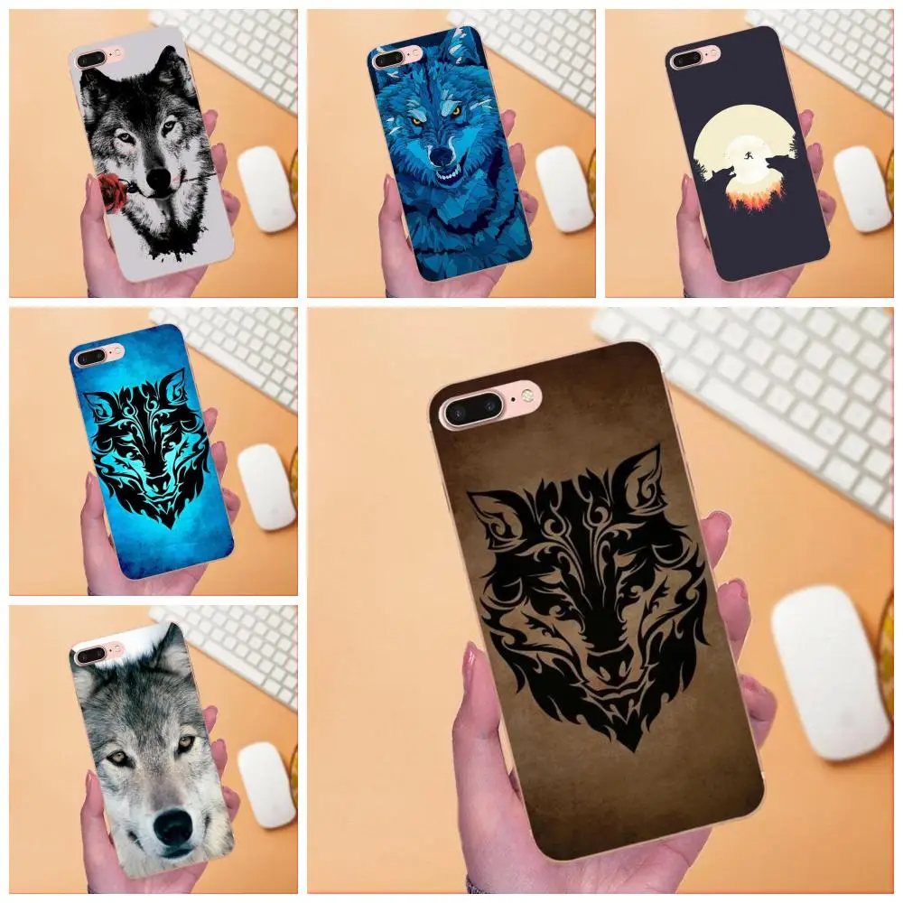 Cool Wolf Animal мягкая защитная кожа для Sony Xperia Z Z1 Z2 Z3 Z4 Z5 compact Mini M2 M4 M5 T3 E3 E5 XA XA1 XZ Premium |