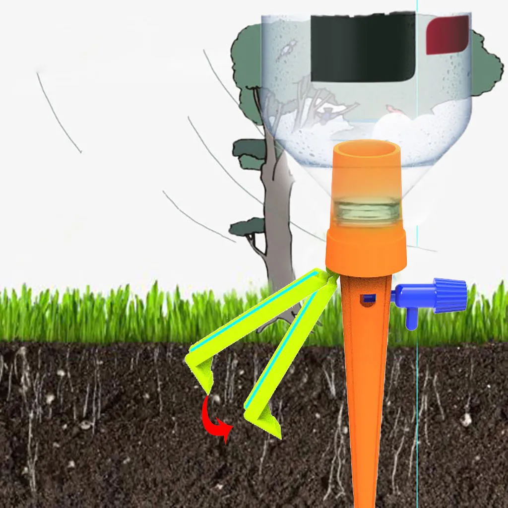 Plant Water Seepage Organ Automatic Drop Dawdler Valve Adjust Flower Self Watering Spikes Stakes Irrigation System Orange Jun 25
Plant Water Seepage Organ Automatic Drop Dawdler Valve Adjust Flower Self Watering Spikes Stakes Irrigation System Orange Jun 25