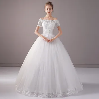 Lace Appliques Ball Gown Wedding Dresses Off Shoulder 2020 Floor Length Wedding Gown Bride Dress vestido de noiva
Lace Appliques Ball Gown Wedding Dresses Off Shoulder 2020 Floor Length Wedding Gown Bride Dress vestido de noiva
