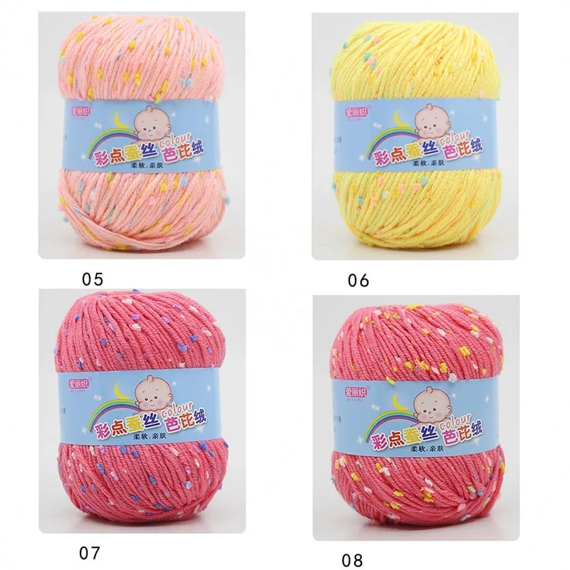 1 Pcs Yarn Skeins Colored Dots Soft Crochet 50g Knitting Baby Sweater Yarn Crafts Dropshipping
1 Pcs Yarn Skeins Colored Dots Soft Crochet 50g Knitting Baby Sweater Yarn Crafts Dropshipping