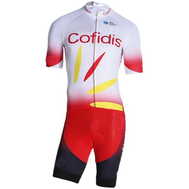 MEN'S CYCLING WEAR CYCLING JERSEY BODY SUIT SKINSUIT WITH POWER BAND 2019 COFIDIS PRO TEAM 3D GEL PAD SIZE: XS-4XL
MEN'S CYCLING WEAR CYCLING JERSEY BODY SUIT SKINSUIT WITH POWER BAND 2019 COFIDIS PRO TEAM 3D GEL PAD SIZE: XS-4XL
