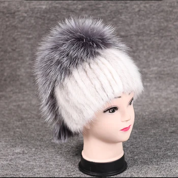 Real Mink Hat and Fox Fur Fluffy Natural Real Fur Cap New Fashion Fur Knitted Cap Genuine Mink Fur Hat Women Warm Female mz045
Real Mink Hat and Fox Fur Fluffy Natural Real Fur Cap New Fashion Fur Knitted Cap Genuine Mink Fur Hat Women Warm Female mz045