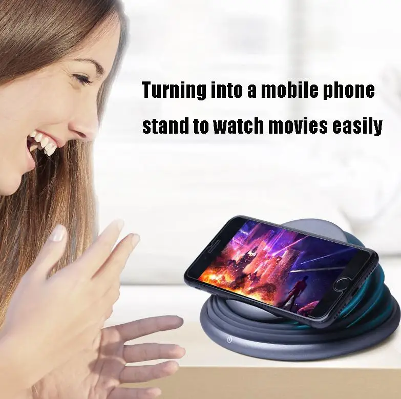 DSstyles Foldable LED Light Destop 10W Qi Fast Wireless Phone Charger Stand for iPhone X XS Max XR 8 Plus for Samsung S8 S9/S9+ Note 9 8
DSstyles Foldable LED Light Destop 10W Qi Fast Wireless Phone Charger Stand for iPhone X XS Max XR 8 Plus for Samsung S8 S9/S9+ Note 9 8