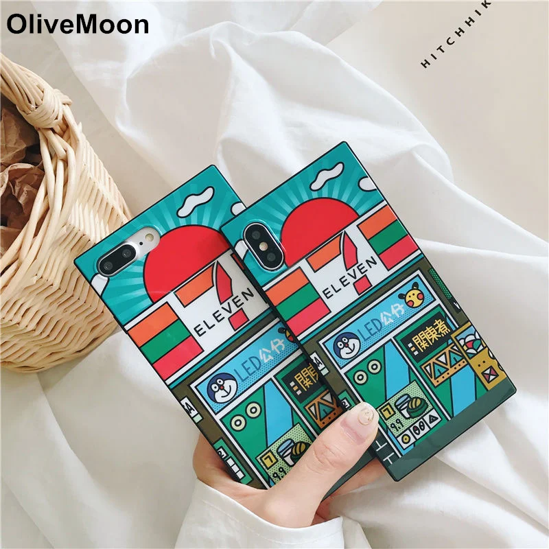 OliveMoon Square Convenience Store Phone Case For iPhone X 6 7 8 Plus Cover Shockproof PC TPU Back Case For iPhone 6S 7 8 Fundas
OliveMoon Square Convenience Store Phone Case For iPhone X 6 7 8 Plus Cover Shockproof PC TPU Back Case For iPhone 6S 7 8 Fundas