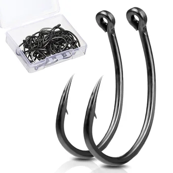 DONQL 50pcs/lot Barbed Fishing Hooks Set Single Curve Fishhook Coated Fly Fishing Carp Hook Sea Tackle Accessories
DONQL 50pcs/lot Barbed Fishing Hooks Set Single Curve Fishhook Coated Fly Fishing Carp Hook Sea Tackle Accessories