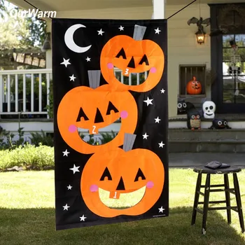 OurWarm Halloween Kids Game Felt Hanging Pumpkin Bean Bag Toss Game for Family Outdoor Activity Halloween Decoration Props
OurWarm Halloween Kids Game Felt Hanging Pumpkin Bean Bag Toss Game for Family Outdoor Activity Halloween Decoration Props