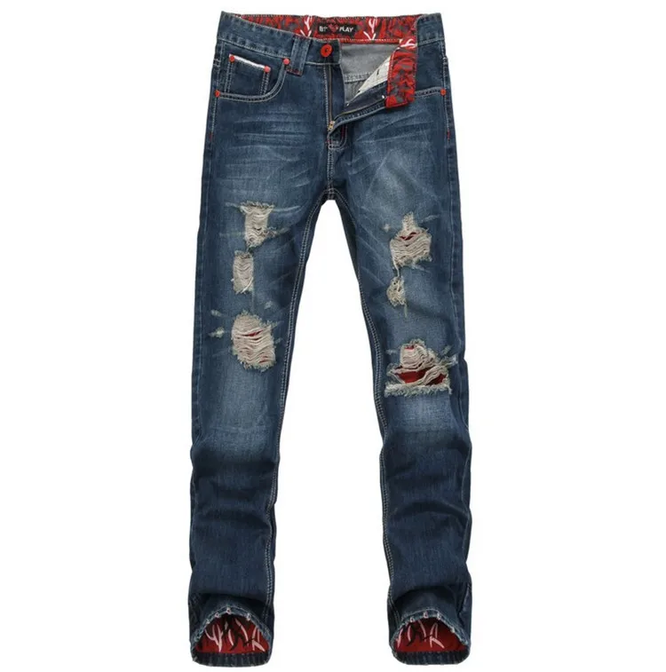 Burst of fashion tide brand men's jeans jeans style straight jeans L109
Burst of fashion tide brand men's jeans jeans style straight jeans L109