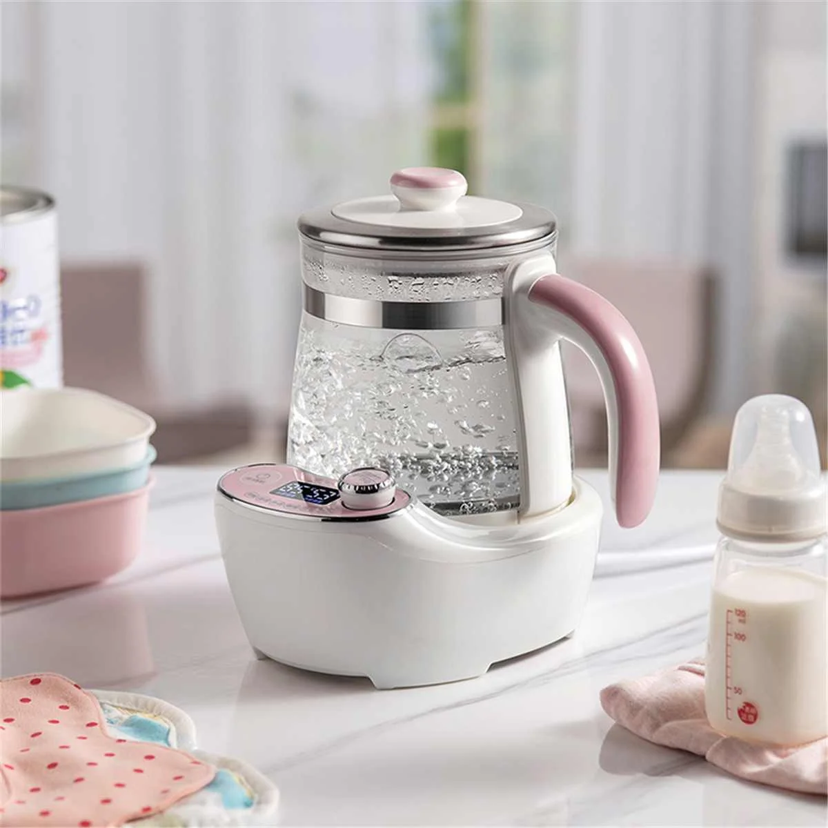 0.8L 400W Electric Heating Boiler Milk Warmer Tea Hot Water Kettle Home Machine Thermostatic Kettle Bottle Feeding Tools
0.8L 400W Electric Heating Boiler Milk Warmer Tea Hot Water Kettle Home Machine Thermostatic Kettle Bottle Feeding Tools