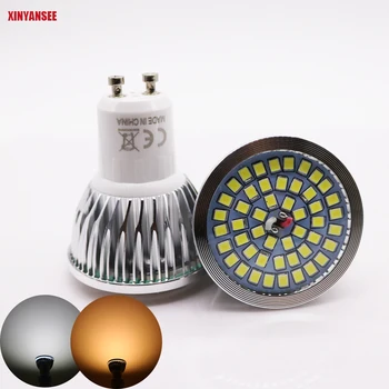 

Led Spotlight bulbs GU10 6w SMD 2835 LED Light Bulb Warm White Cold WhiteAC 85-265V LED Spot Aluminum lamp cup