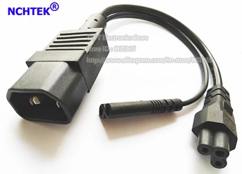 NCHTEK IEC 320 C14 3Pin Male to C5 Female + C7 Female Power Adapter Cable, Y Type Splitter Power Cord/Free Shipping/10PCS
NCHTEK IEC 320 C14 3Pin Male to C5 Female + C7 Female Power Adapter Cable, Y Type Splitter Power Cord/Free Shipping/10PCS