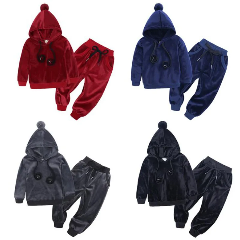 New 2019 Kids Clothes Spring Autumn Girls Sport Suit Pure Color Hair Bulb Hooded Tracksuit Boys Outfits Suits Children Clothing
New 2019 Kids Clothes Spring Autumn Girls Sport Suit Pure Color Hair Bulb Hooded Tracksuit Boys Outfits Suits Children Clothing