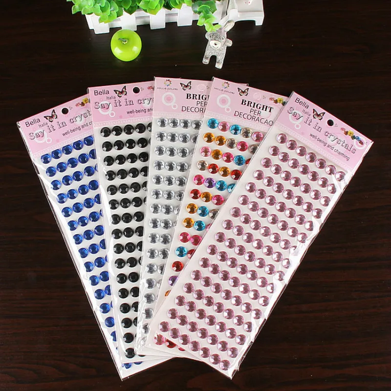 504pcs/set 6mm DIY Rhinestone Round Flatback Acrylic Stickers Self-Adhesive Paste DIY Sticker Nail Art Phone Case Decoration.b
504pcs/set 6mm DIY Rhinestone Round Flatback Acrylic Stickers Self-Adhesive Paste DIY Sticker Nail Art Phone Case Decoration.b