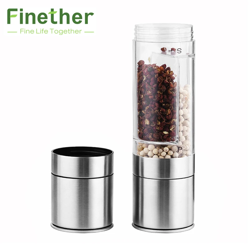 2 In 1 Stainless Steel Manual Pepper Salt Spice Mill Grinder Stick Kitchen Tool Cooking Tools Kitchen Accessaries
2 In 1 Stainless Steel Manual Pepper Salt Spice Mill Grinder Stick Kitchen Tool Cooking Tools Kitchen Accessaries