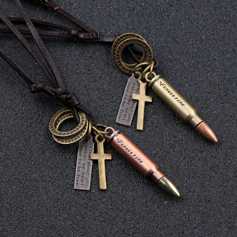 Game World of Tanks WOT Metal Bullet Pendent Leather Couple Necklace Jewelry Collares Punk Type Jewelry Gifts For Women Men
Game World of Tanks WOT Metal Bullet Pendent Leather Couple Necklace Jewelry Collares Punk Type Jewelry Gifts For Women Men