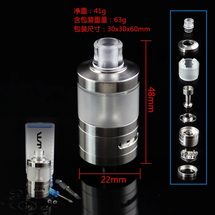 2019 New Arrival SXK Integra Style RTA MTL Atomizer 22mm Diameter 316SS 4.2ml Vape MTL Tank For Ecigarette Box Mod
2019 New Arrival SXK Integra Style RTA MTL Atomizer 22mm Diameter 316SS 4.2ml Vape MTL Tank For Ecigarette Box Mod