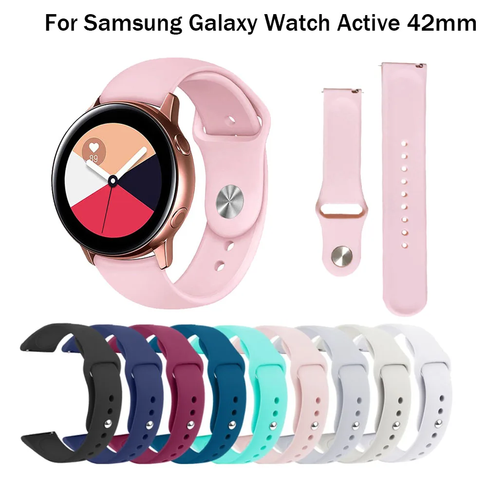 20mm Silicone bands For Samsung Galaxy Watch Active strap for Samsung gear S2 sport classic replacement watchband For Garmin 645
20mm Silicone bands For Samsung Galaxy Watch Active strap for Samsung gear S2 sport classic replacement watchband For Garmin 645