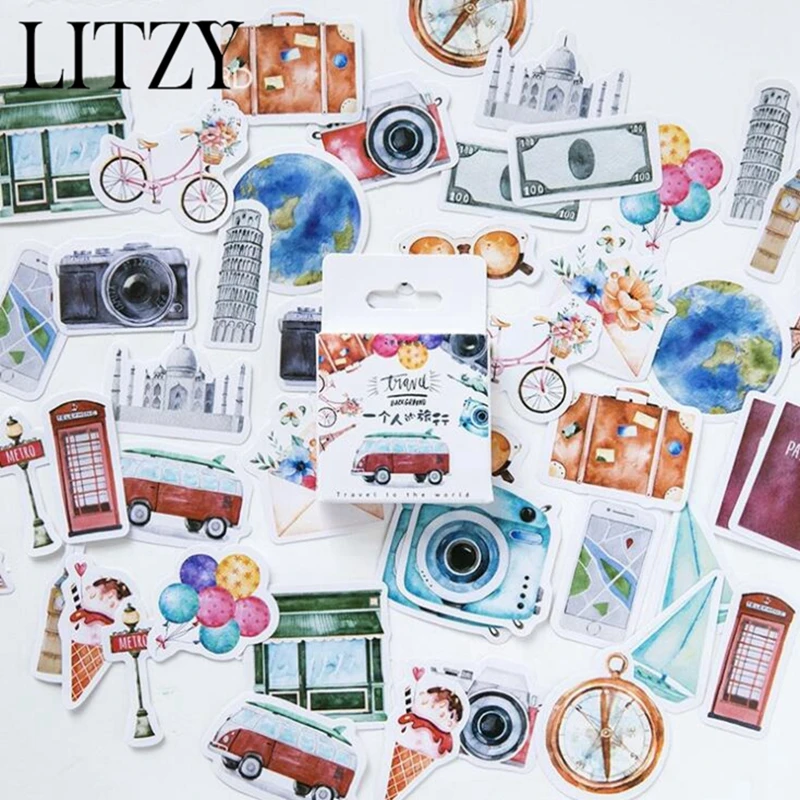 45 Pcs/box One Person Travel Stickers Scrapbooking Decorative Adhesive Stickers DIY Diary Journal Label Stickers School Supplies
45 Pcs/box One Person Travel Stickers Scrapbooking Decorative Adhesive Stickers DIY Diary Journal Label Stickers School Supplies