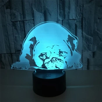 Pug Dog 3D Illusion Night Light 7 Color Flashing LED Desk Lamp USB Touch Remote Acrylic Christmas Deceration for Home
Pug Dog 3D Illusion Night Light 7 Color Flashing LED Desk Lamp USB Touch Remote Acrylic Christmas Deceration for Home