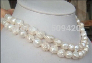 Free shipping >>@ +> HUGE LONGER 32"12-13MM NATURAL SOUTH SEA GENUINE WHITE BAROQUE PEARL NECKLACE
Free shipping >>@ +> HUGE LONGER 32"12-13MM NATURAL SOUTH SEA GENUINE WHITE BAROQUE PEARL NECKLACE