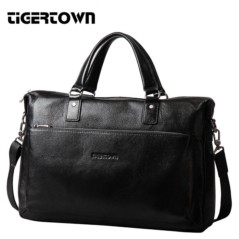 Мужская повседневная сумка TigerTown 2021 из натуральной воловьей кожи портфель на