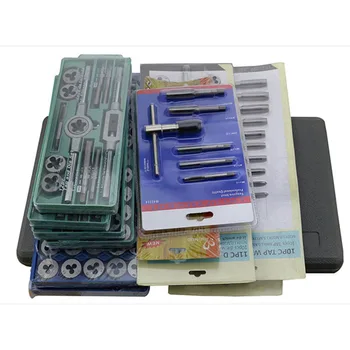 Hand tools high quality tap set and die set metric thread tap and dies adjustable tap wrench
Hand tools high quality tap set and die set metric thread tap and dies adjustable tap wrench