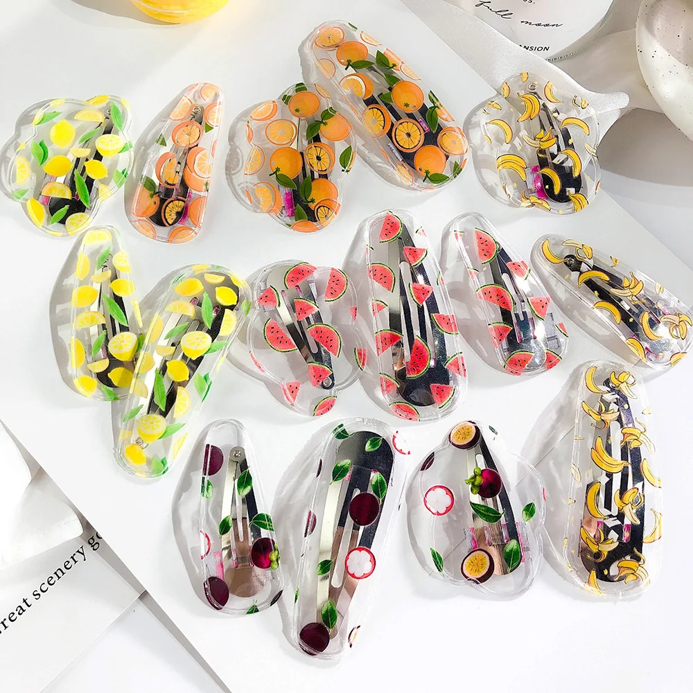 Summer Cute Transparent Fruit BB Clip Children Hair Clips Bobby Pins Accessories For Girls Kids Hair Barrette Headwear Hairgrip
Summer Cute Transparent Fruit BB Clip Children Hair Clips Bobby Pins Accessories For Girls Kids Hair Barrette Headwear Hairgrip