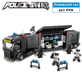 Police station SWAT Command car soldiers Military Series 3D Model building blocks compatible with brick city hobbies Gift
Police station SWAT Command car soldiers Military Series 3D Model building blocks compatible with brick city hobbies Gift