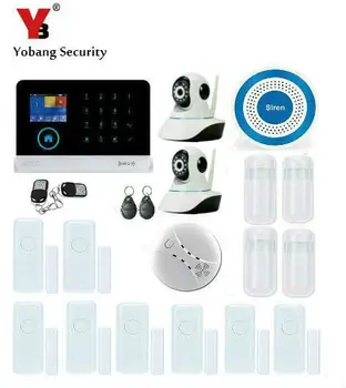 Yobang Security WIFI Wireless Blue Burglar Siren Security Alarm System For Home GSM GPRS Alarmes With Network Camera Monitor
Yobang Security WIFI Wireless Blue Burglar Siren Security Alarm System For Home GSM GPRS Alarmes With Network Camera Monitor