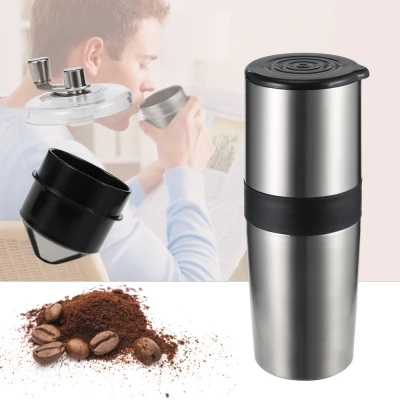 Multifunctional Manual Coffee Grinder Vacuum Cup All in One Ultra Outdoor Portable Coffee Brewer with Vacuum Sealed Tumbler Cup
Multifunctional Manual Coffee Grinder Vacuum Cup All in One Ultra Outdoor Portable Coffee Brewer with Vacuum Sealed Tumbler Cup
