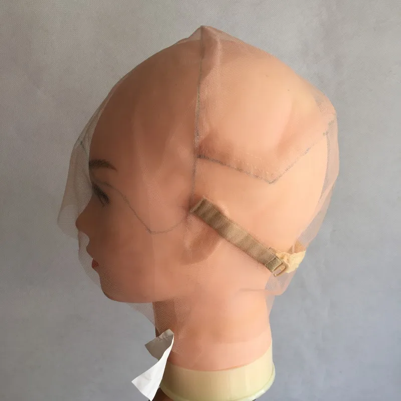 1 PC Full Lace Wig Cap Full Hand Made Wig Net For Customizing Wigs With Adjustable Straps Comfortable Hairnet (5)