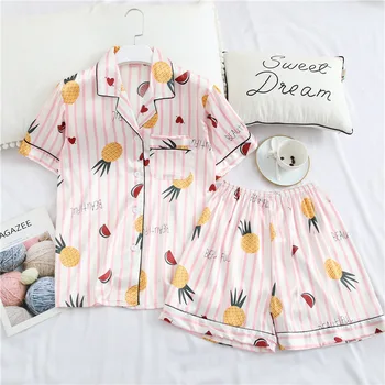 Pink Women Casual Pajamas Suit 2PCS Shirt&Shorts Nightgown Home Wear Sexy Short Sleeve Sleep Set Summer New Intimate Lingerie
Pink Women Casual Pajamas Suit 2PCS Shirt&Shorts Nightgown Home Wear Sexy Short Sleeve Sleep Set Summer New Intimate Lingerie