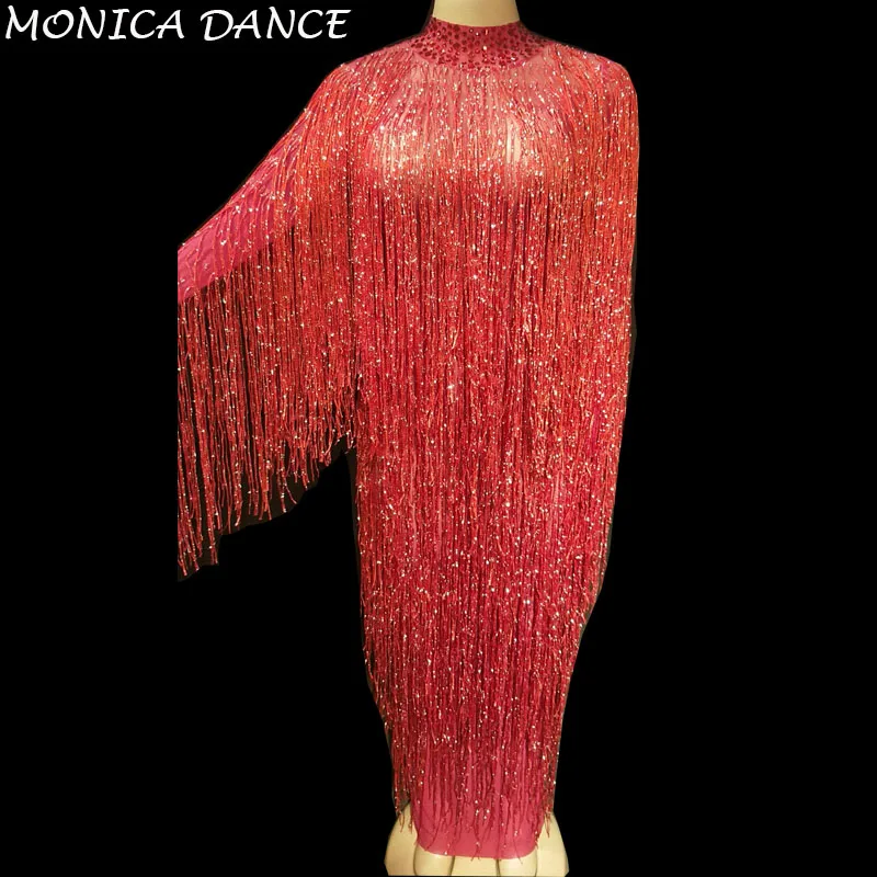 8 Colors Women Sexy Stage Net Yarn Dress Full Of Sparkle Tassel Nightclub Party Stage Wear Dancer Bling Dance Costumes
8 Colors Women Sexy Stage Net Yarn Dress Full Of Sparkle Tassel Nightclub Party Stage Wear Dancer Bling Dance Costumes