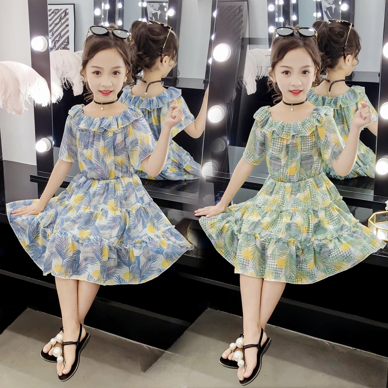 Summer Girls Beach Sundress Chiffon Floral Print Bohemian Dresses Ruffles Loose Kids Clothes Vestidos for 6 8 10 12 Years Years
Summer Girls Beach Sundress Chiffon Floral Print Bohemian Dresses Ruffles Loose Kids Clothes Vestidos for 6 8 10 12 Years Years