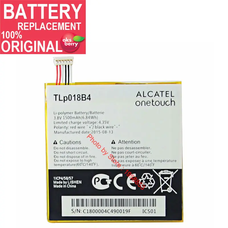 Фото 1500 мАч TLP018B4 Аккумулятор Для Alcatel One Touch Idol 6030 OT-6030D OT-6030X OT-6030A Телефон Batterie Batterij Bateria |